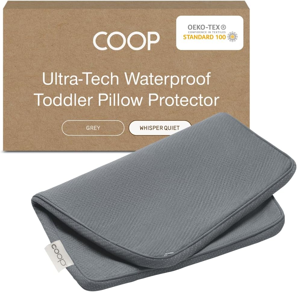 Coop Home Goods Ultra-Tech Pillow Protector for Memory Foam Pillows, Waterproof, Pack of 2 Queen Size Pillow Covers, Oeko-Tex Certified, Breathable, Zippered Covers, Machine Washable