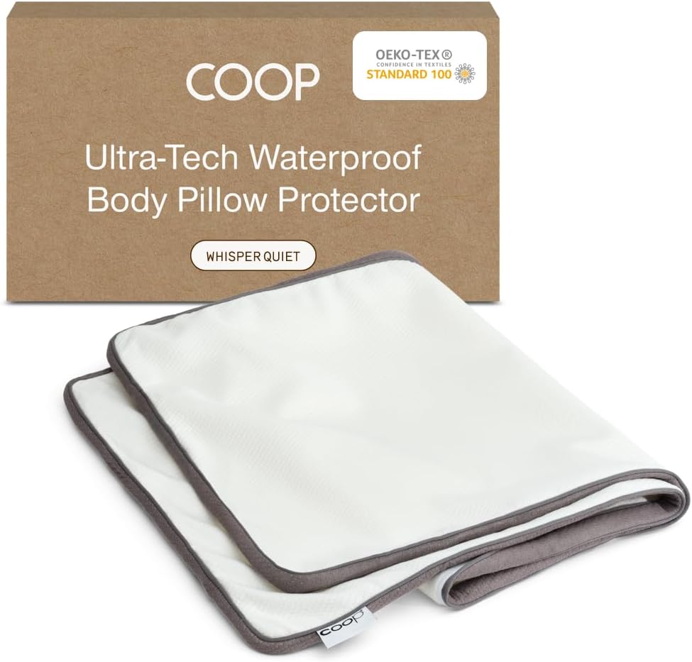 Coop Home Goods Ultra-Tech Pillow Protector for Memory Foam Pillows, Waterproof, Pack of 2 Queen Size Pillow Covers, Oeko-Tex Certified, Breathable, Zippered Covers, Machine Washable
