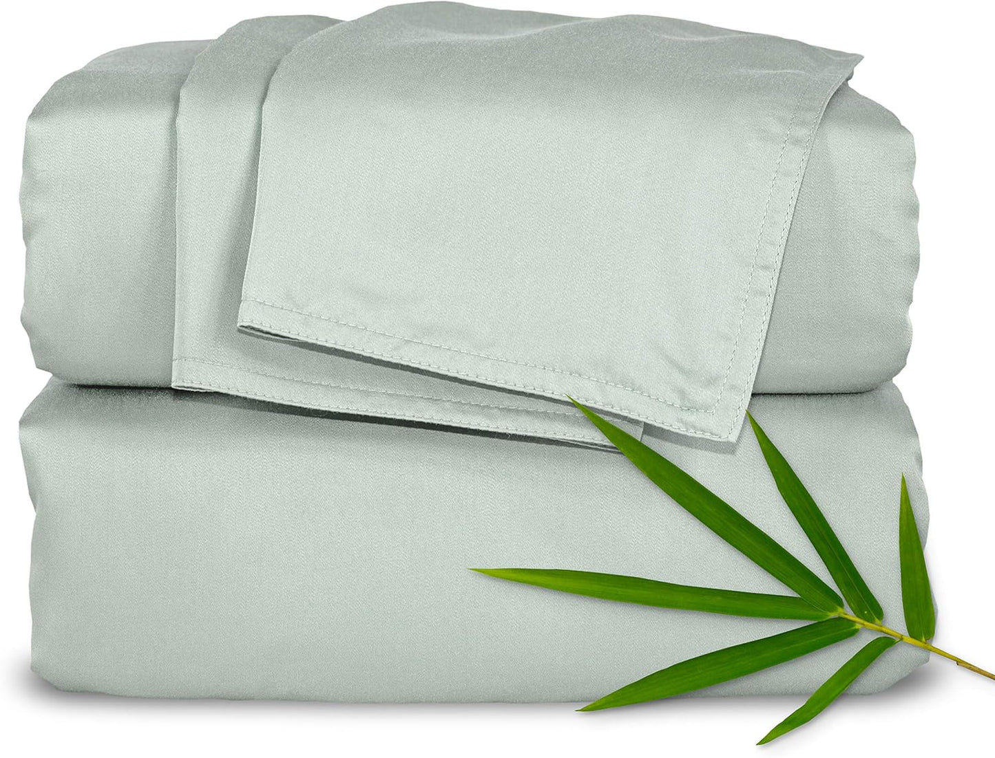 King Sheets by Pure Bamboo, Genuine 100% Organic Viscose Derived from Bamboo Bed Sheet Set, Luxuriously Soft & Cooling, Double Stitching, Lifetime Quality Promise (King, Ivory)