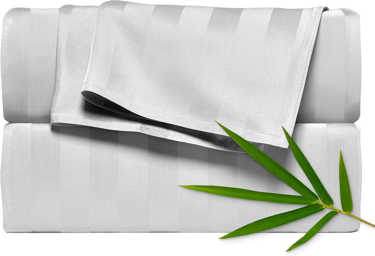 King Sheets by Pure Bamboo, Genuine 100% Organic Viscose Derived from Bamboo Bed Sheet Set, Luxuriously Soft & Cooling, Double Stitching, Lifetime Quality Promise (King, Ivory)